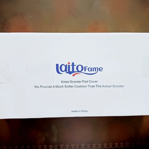 LAITO FAME Comfort Knee Scooter Pad Cover w/Memory Foam Cushion Universal New - Picture 8 of 11